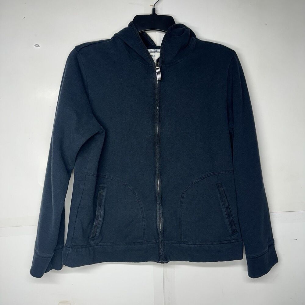 Womenβs Bass Full Zip Hoodie Sweatshirt Navy Black Size M Casual Jacket